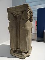 Pilastre quadrangulaire avec saint Paul et saint Pierre (v 1260, pierre)(2)